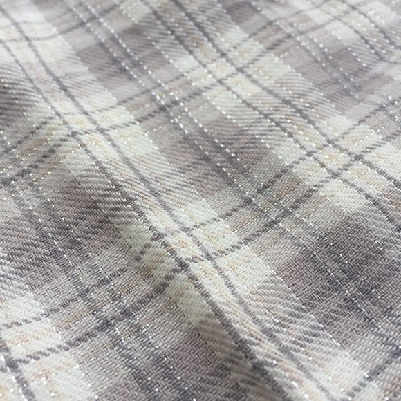 Silver and Gray Plaid Lounge Pants - Picture 4 of 9